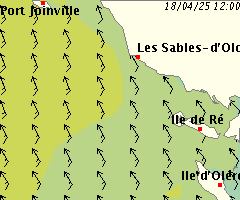 Carte de la méteo marine du Mercredi 22 mai à 12h