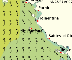 Carte de la méteo marine