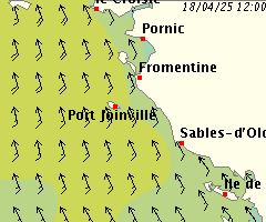 Carte de la méteo marine