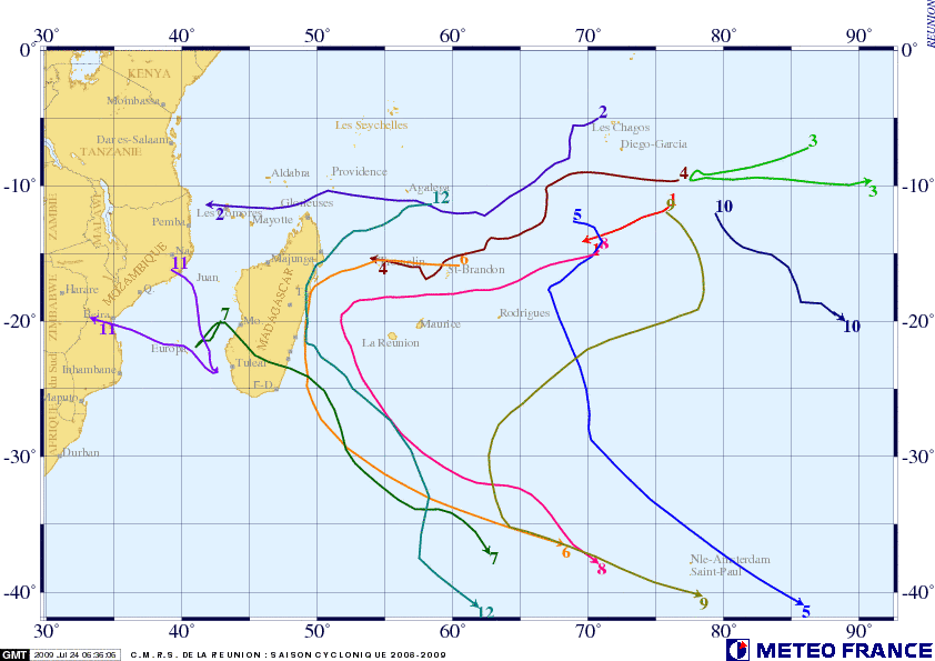 carte saison 2008-2009