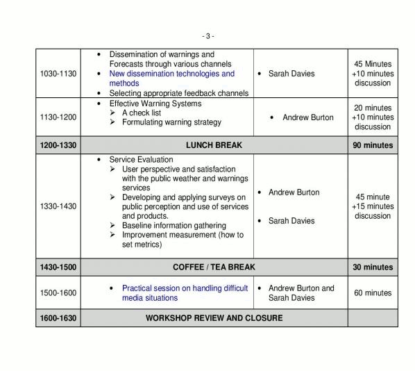 timetable