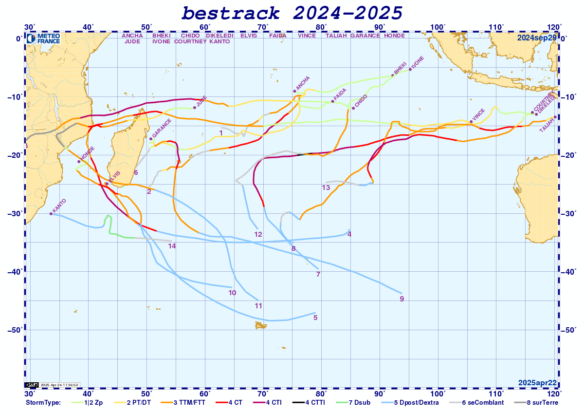 Image d'illustration pour Tour d'horizon météo et suivi cyclonique (Jamala) dans le monde