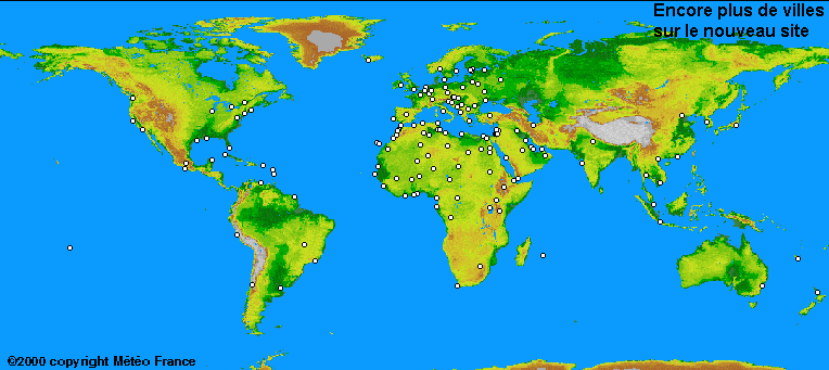 METEO-FRANCE : LE TEMPS DANS LE MONDE